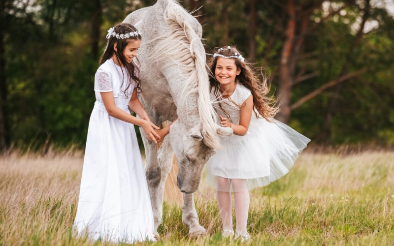 Sesja komunijna z koniem